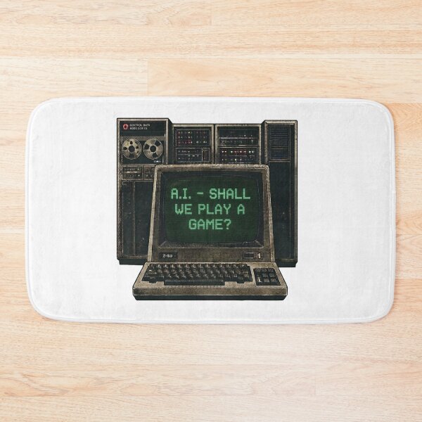 Item preview, A.I. - Shall We Play A Game? - Retro Computer T-Shirt designed and sold by Scorpion Creative.