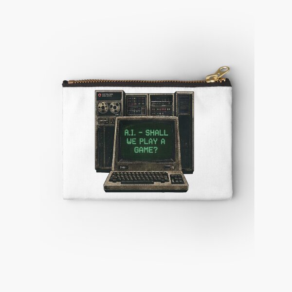 Item preview, A.I. - Shall We Play A Game? - Retro Computer T-Shirt designed and sold by Scorpion Creative.