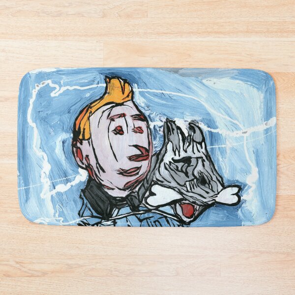 Item preview, Tintin and Snowy Inspired Expressive Painting designed and sold by Dwaalhaas.com.