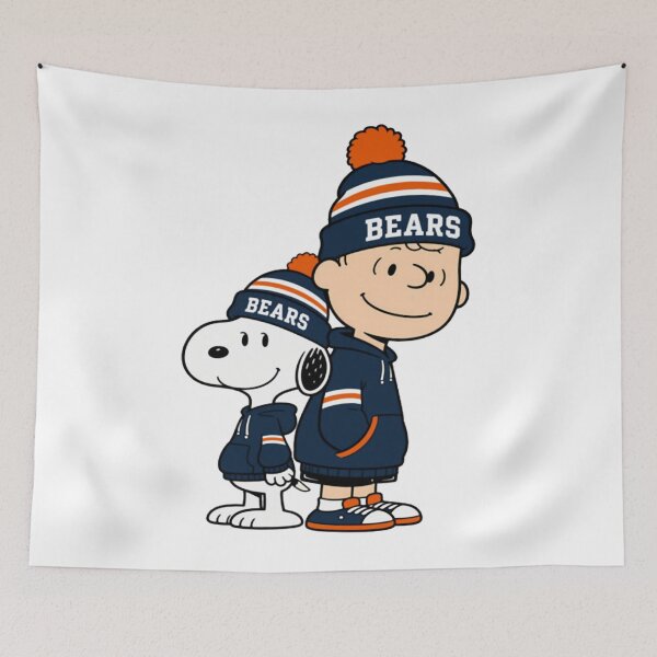Item preview, Chicago Bears Charlie Brown &amp; Snoopy - Go Bears designed and sold by MonteSorado.