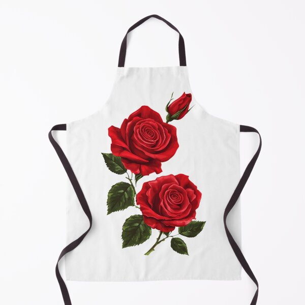Item preview, Elegant bouquet of red roses / Vintage-style red rose art designed and sold by Nela-&-Lena.