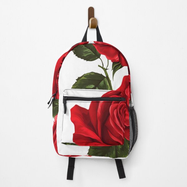 Item preview, Elegant bouquet of red roses / Vintage-style red rose art designed and sold by Nela-&-Lena.