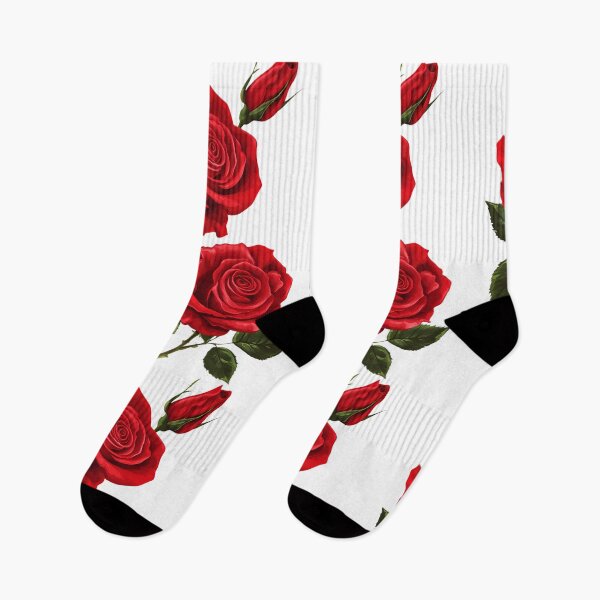 Item preview, Elegant bouquet of red roses / Vintage-style red rose art designed and sold by Nela-&-Lena.