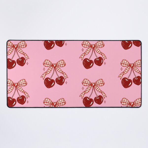 Item preview, Vintage Red Cherries with Gingham Bow designed and sold by CoCoArt-Ua.
