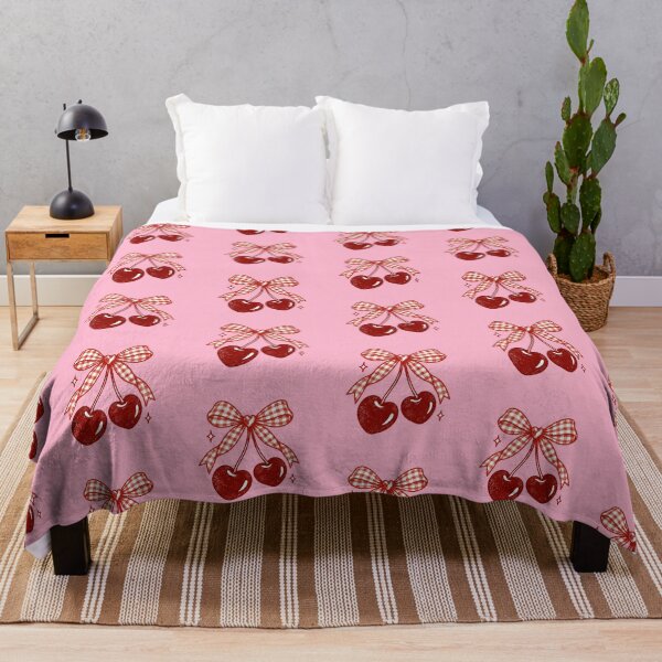 Item preview, Vintage Red Cherries with Gingham Bow designed and sold by CoCoArt-Ua.