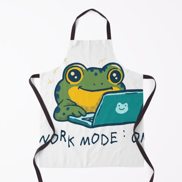Item preview, Cute Frog with Laptop designed and sold by benyrhmt.