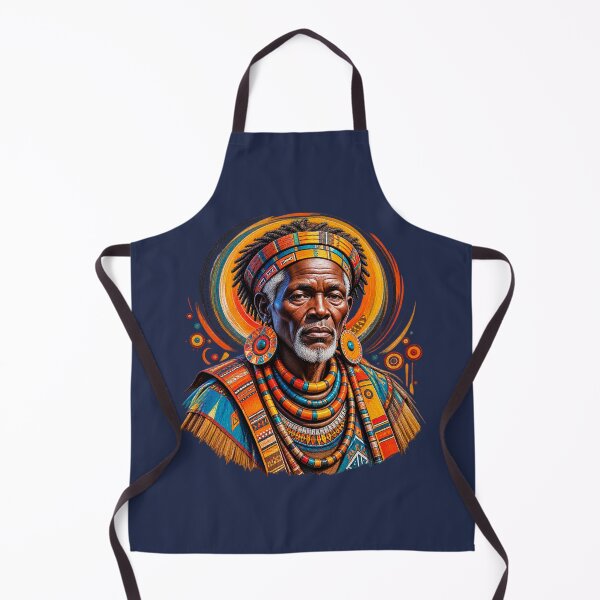 Item preview, African Spiritual Elder Portrait Art | Ancestral Wisdom Keeper | African Spirituality Wall Art designed and sold by 'VARI'.