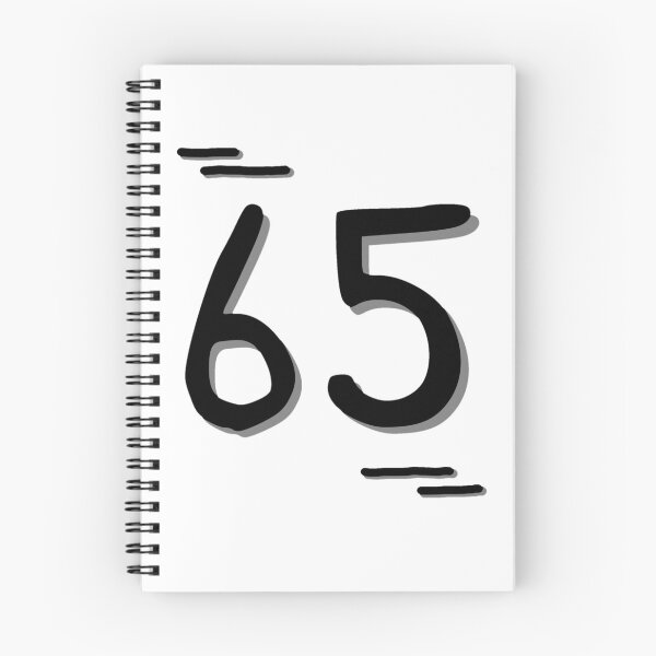 Item preview, Number 65 - Bold Black Artistic Numeral Design designed and sold by Dyche Studio.