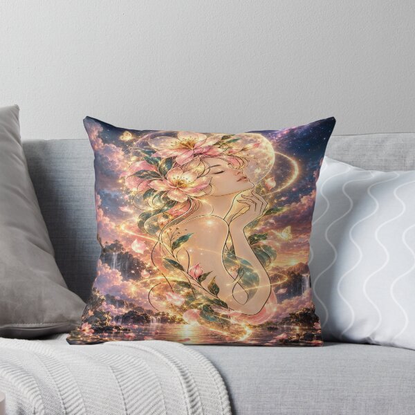 Item preview, Floral Moon Goddess designed and sold by DaryaArtFrance.