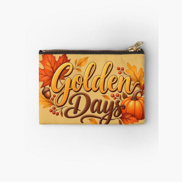Item preview, Golden Days – Cozy Autumn Pumpkin & Fall Leaves Typography designed and sold by blankTeeShirt.