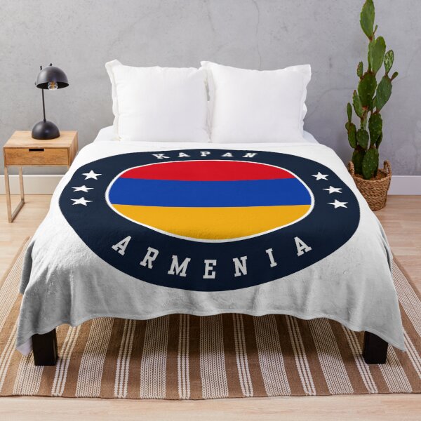 Item preview, Kapan Armenia Armenian Flag Souvenir Round Badge Crest designed and sold by jeshands.