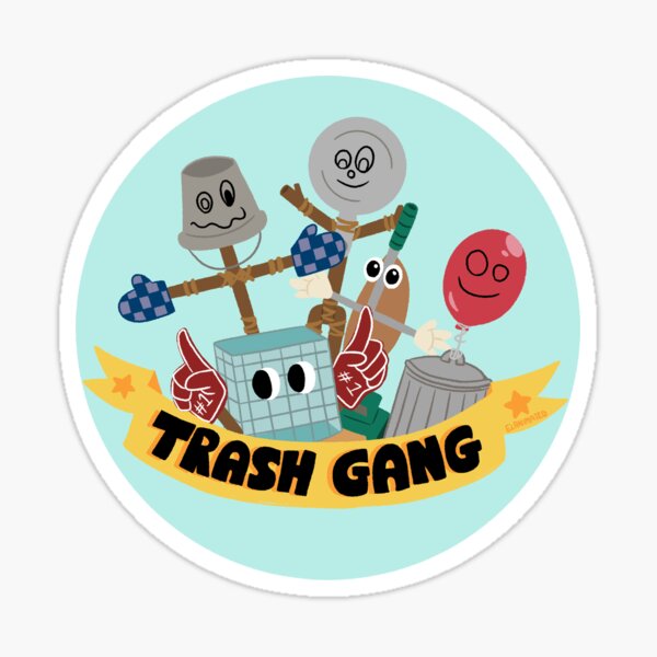 Trash Gang Stickers Redbubble - roblox trash gang decals