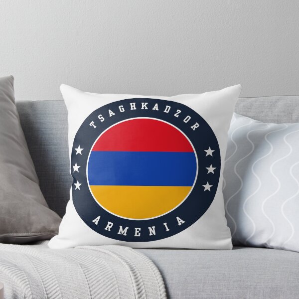 Item preview, Tsaghkadzor Armenia Armenian Flag Souvenir Round Badge Crest designed and sold by jeshands.