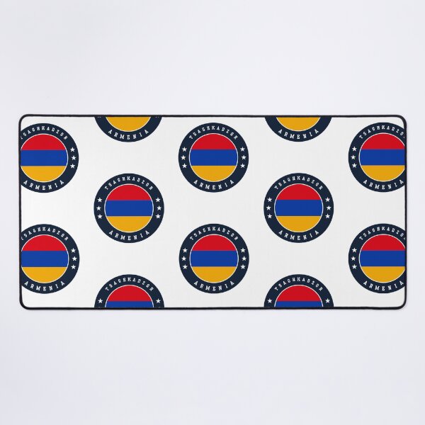 Item preview, Tsaghkadzor Armenia Armenian Flag Souvenir Round Badge Crest designed and sold by jeshands.