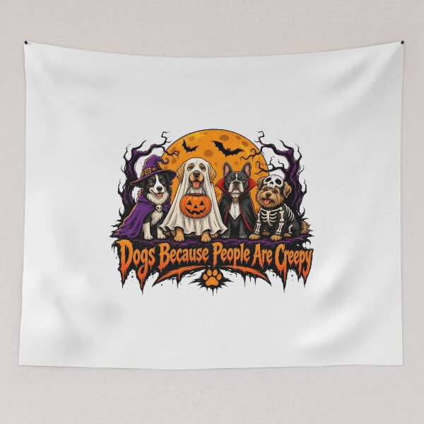 Item preview, Dogs Because People Are Creepy Halloween Costumes designed and sold by Dmo3HarkoArt.