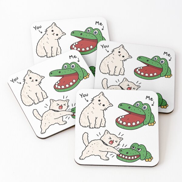 Item preview, You and Me Cat Crocodile Funny designed and sold by MonkiFlipp.