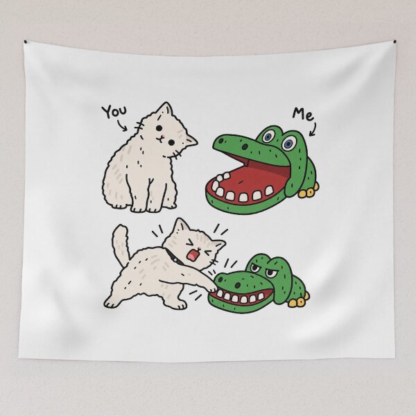 Item preview, You and Me Cat Crocodile Funny designed and sold by MonkiFlipp.
