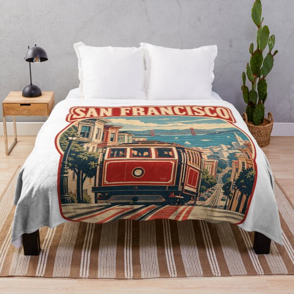Item preview, San Francisco Cable Car Vintage Travel Badge designed and sold by Globalcitytees.