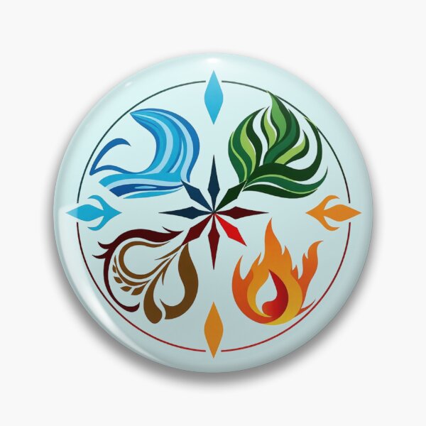Item preview, Avatar Airbender Four Elements Emblem Graphic Art designed and sold by Fine-Arts-Lab.