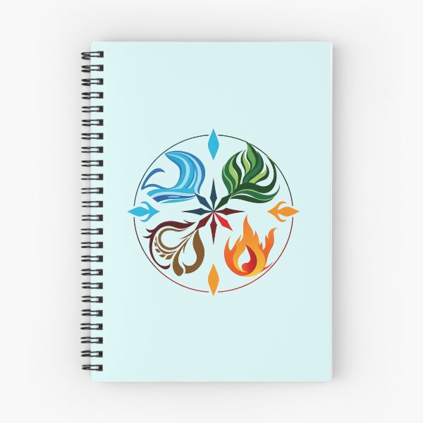 Item preview, Avatar Airbender Four Elements Emblem Graphic Art designed and sold by Fine-Arts-Lab.