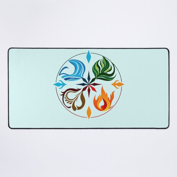 Item preview, Avatar Airbender Four Elements Emblem Graphic Art designed and sold by Fine-Arts-Lab.