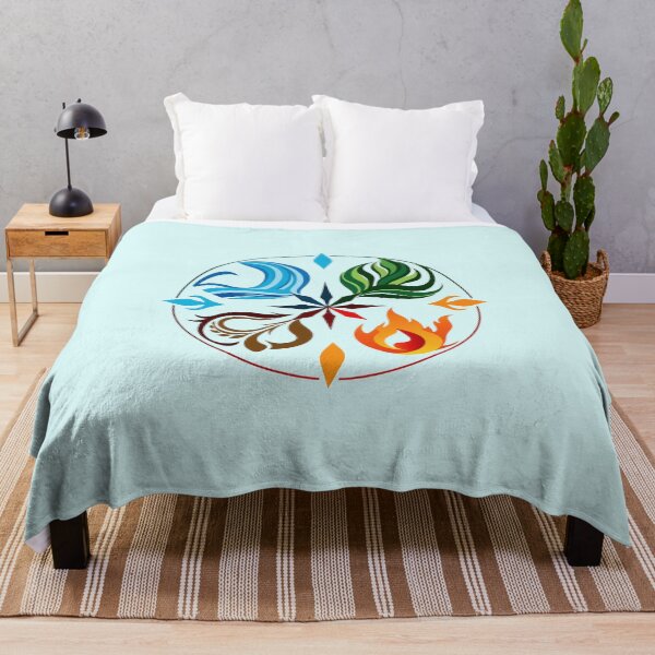 Item preview, Avatar Airbender Four Elements Emblem Graphic Art designed and sold by Fine-Arts-Lab.