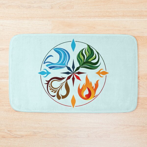 Item preview, Avatar Airbender Four Elements Emblem Graphic Art designed and sold by Fine-Arts-Lab.
