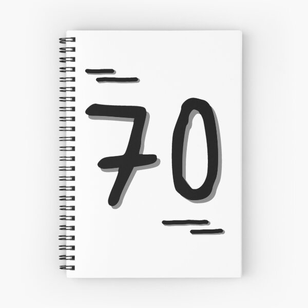 Item preview, Number 70 - Bold Black Artistic Numeral Design designed and sold by Dyche Studio.