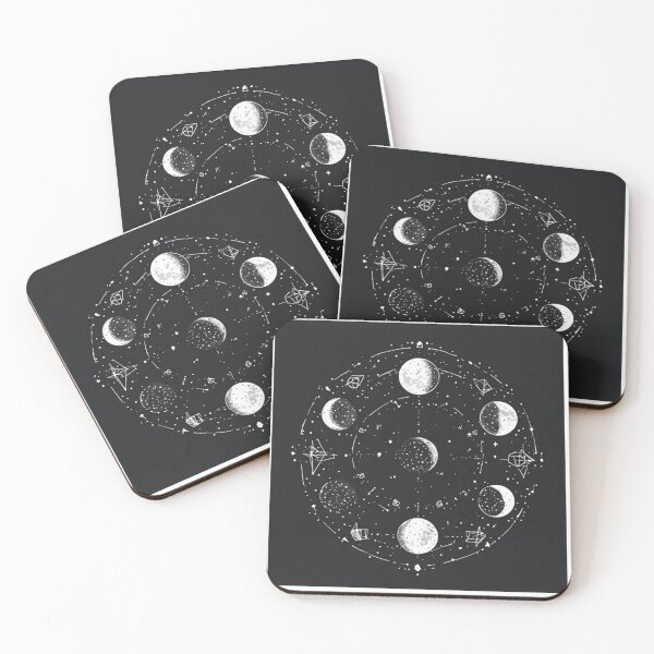 Item preview, Lunar Cycle Sacred Geometry Stellar Cartography designed and sold by AuraCelestial.