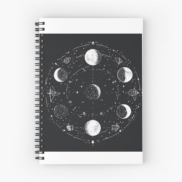 Item preview, Lunar Cycle Sacred Geometry Stellar Cartography designed and sold by AuraCelestial.
