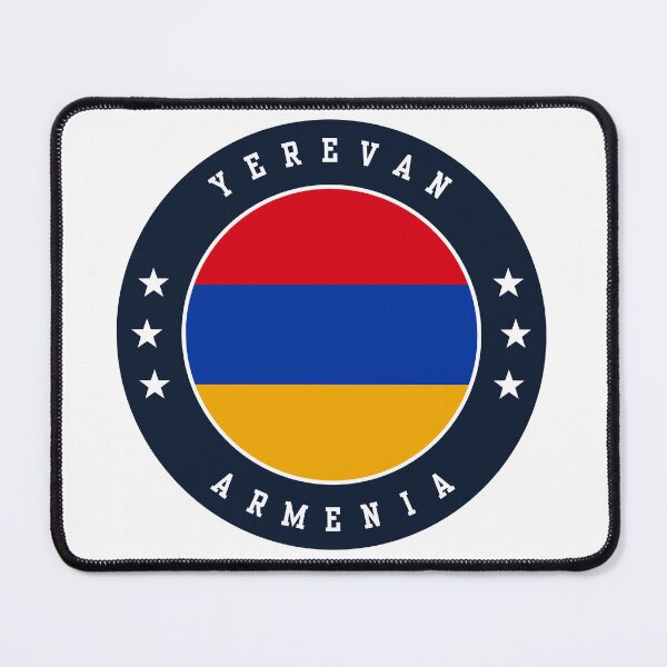 Item preview, Yerevan Armenia Armenian Flag Souvenir Round Badge Crest designed and sold by jeshands.