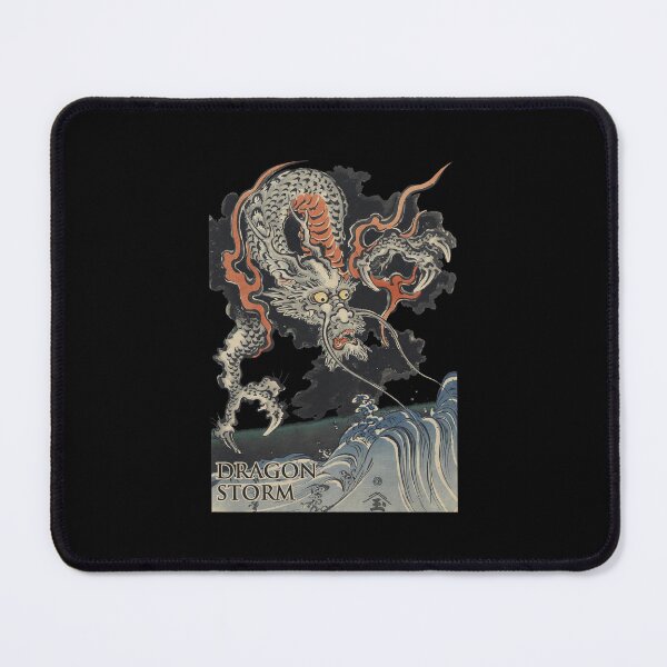 Item preview, Mythical Dragon Ascending Stormy Seas Japanese Art designed and sold by StantonHahn.