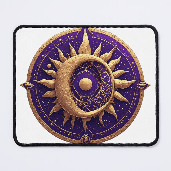 Item preview, Sun and Moon Golden Purple Celestial Seal designed and sold by AuraCelestial.