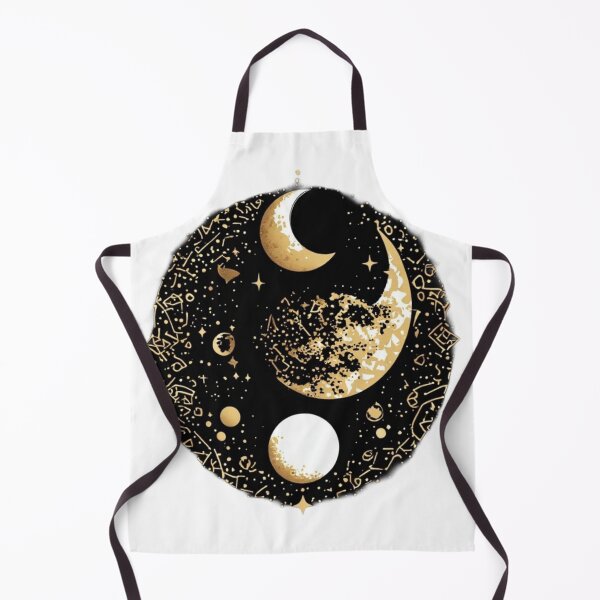 Item preview, Golden Lunar Phases Esoteric Star Charting designed and sold by AuraCelestial.