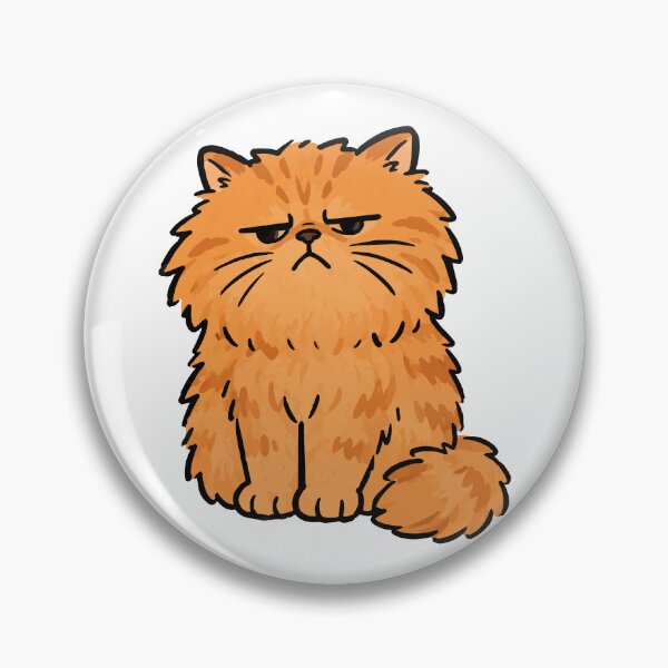 Item preview, Crookshanks Grumpy Orange Cat Illustration designed and sold by pixiedustpaint.