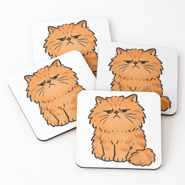Item preview, Crookshanks Grumpy Orange Cat Illustration designed and sold by pixiedustpaint.