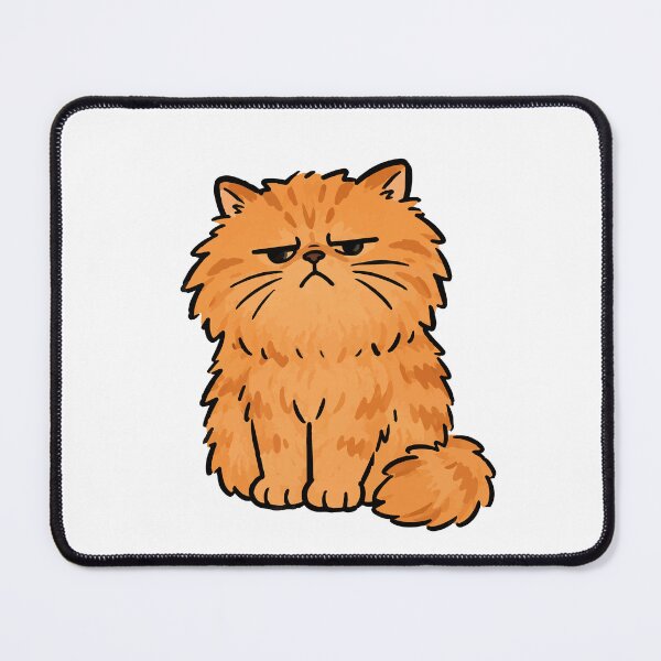 Item preview, Crookshanks Grumpy Orange Cat Illustration designed and sold by pixiedustpaint.