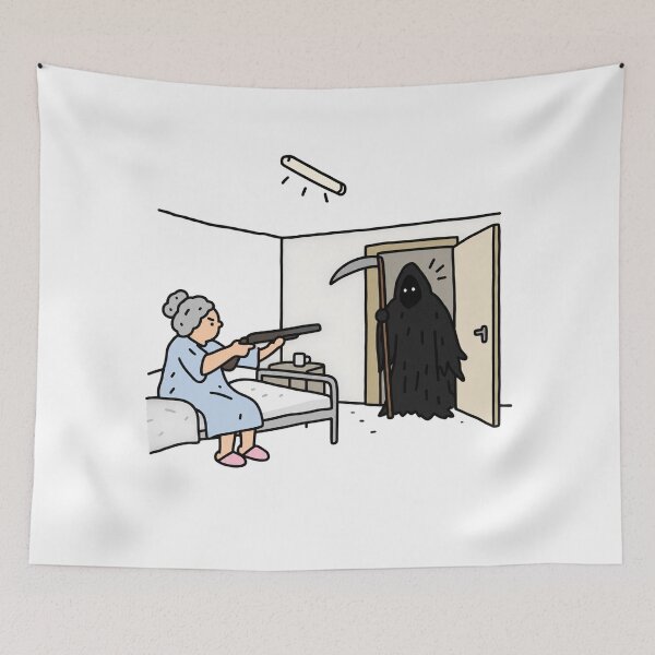 Item preview, Grandma's Home Defense Funny Halloween designed and sold by MonkiFlipp.