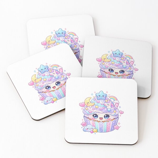 Item preview, Cute Kawaii Cupcake – Pastel Cozy Aesthetic Cartoon Art designed and sold by Sommium .