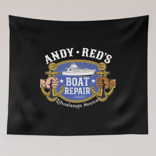 Item preview, Andy Red's Boat Repair Zihuatanejo Mexico Emblem designed and sold by StantonHahn.