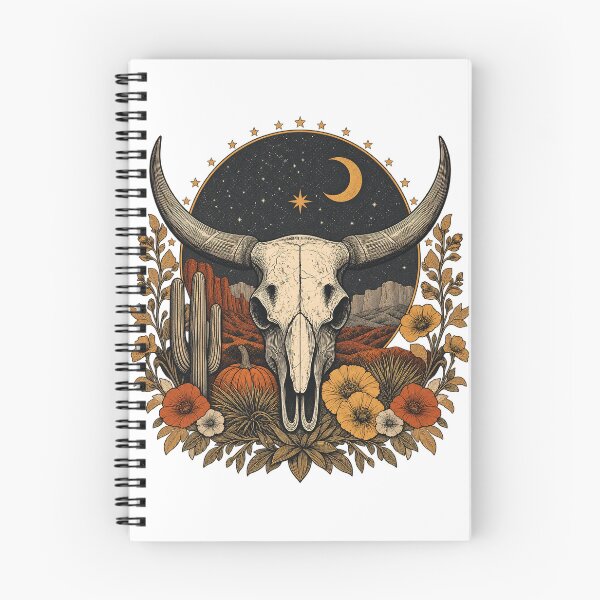 Item preview, Vintage Western Longhorn Skull Halloween designed and sold by kobsana.