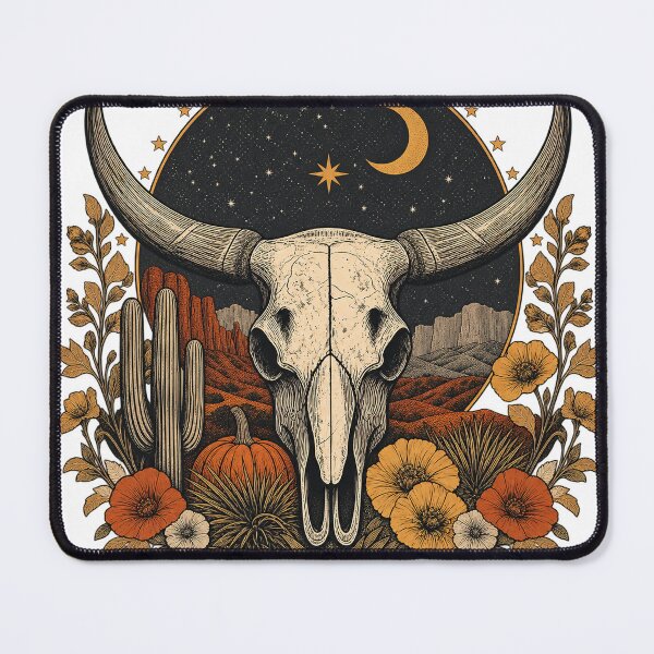 Item preview, Vintage Western Longhorn Skull Halloween designed and sold by kobsana.