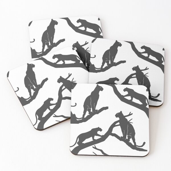 Item preview, ​Black Panthers Pattern in Tree Branches designed and sold by DreamyLayer.