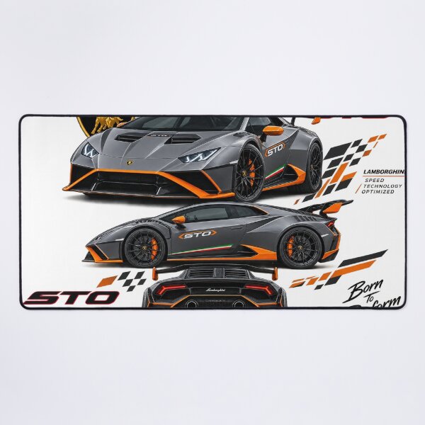 Item preview, Lamborghini Huracán STO Supercar Racing Automotive Design designed and sold by CreativeNest Prints.