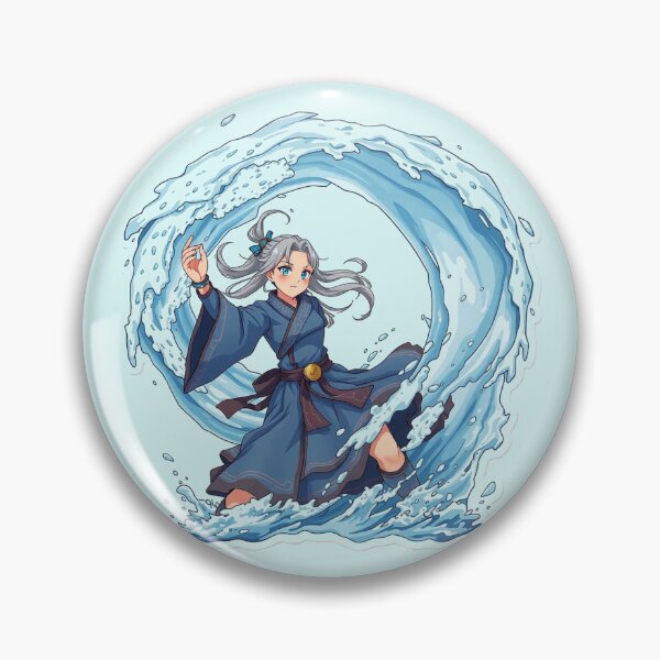 Item preview, Avatar Airbender Water Bender Master Anime Wave Art designed and sold by Fine-Arts-Lab.