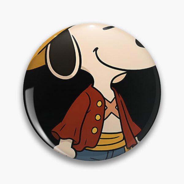 Aperçu de l'œuvre Snoopy One Piece Luffy créée et vendue par moisespaiva.