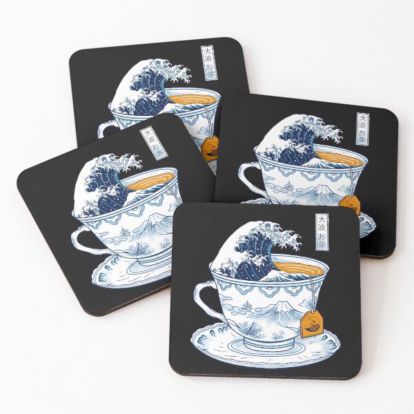 Item preview, The Great Kanagawa Tea designed and sold by brushjckuker.