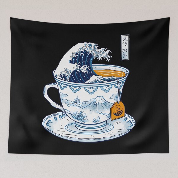 Item preview, The Great Kanagawa Tea designed and sold by brushjckuker.