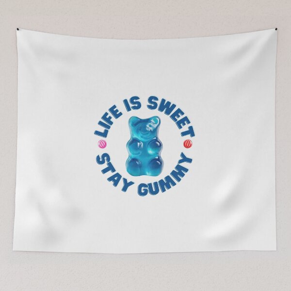 Item preview, Life Is Sweet Stay Gummy Bear - Cute Candy Quote designed and sold by Frafri92.