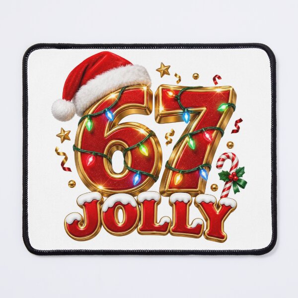 Item preview, Jolly 67 Christmas Meme designed and sold by RØNI AI.
